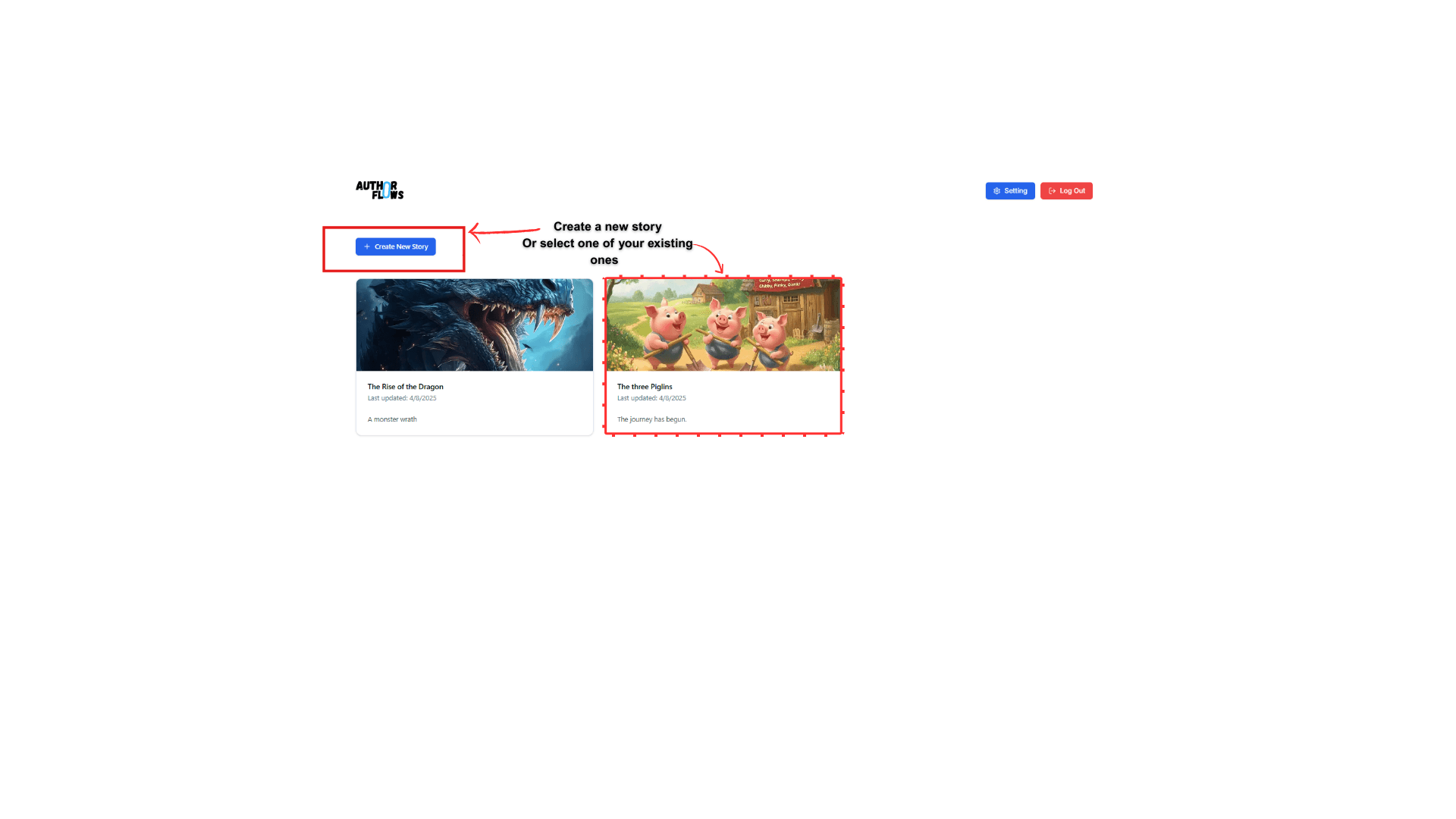 AuthorFlows Screenshot 1